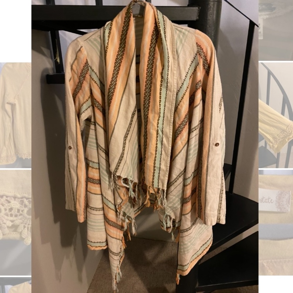 BKE fringed cardigan